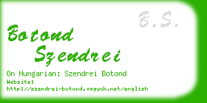 botond szendrei business card